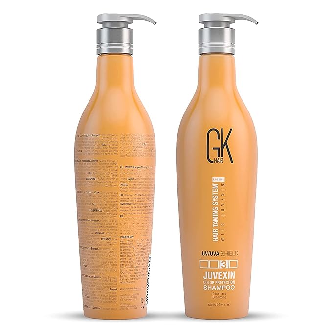 GK Hair Shield Shampoo 22 Fl Oz – Color Safe, UV Protection, Aloe Vera & Argan Oil, Sulfate and Paraben Free, Repairs Damage, Boosts Shine, Hydrating, Vegan Hair Care