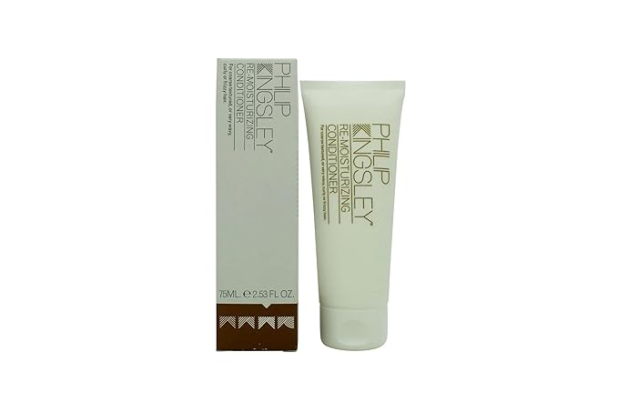 PHILIP KINGSLEY | Re-Moisturizing Smoothing Conditioner | Hydrating and Nourishing Conditioner for Curly, Wavy, Coarse, Frizzy, Dry Hair | Hydrates, Tames and Smooths | 2.53oz