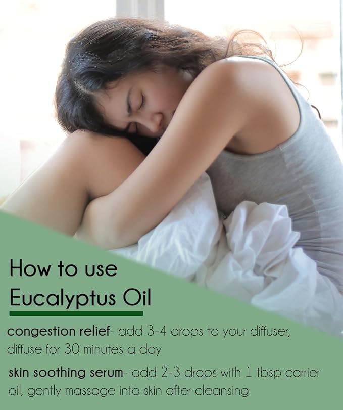 Eucalyptus Essential Oil (80/85) - 32 fl oz - Aluminum Bottle - 100% Pure Essential Oil - Greenhealth