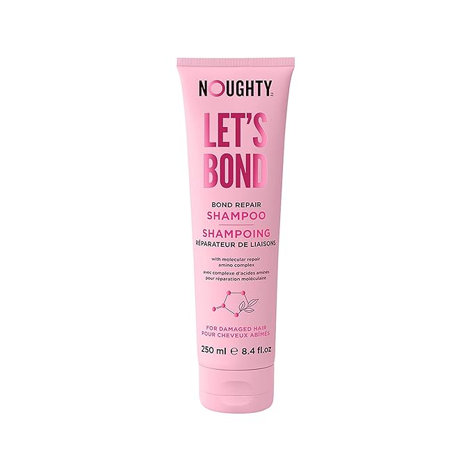 Noughty Let's Bond Builder Shampoo for Repair, Restorative Formula for Chemically Treated and Colored Hair, Strengthening Formula to Reduce Breakage and Protect Color for Longer, 250ml