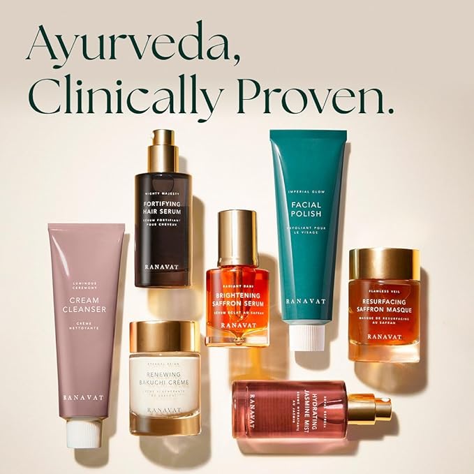 RANAVAT Mighty Majesty Travel Size Hair Serum - Fortifying Hair Oil Serum for Scalp Hydration, Frizz Control, & Hair Shine - With Jasmine and Amla Extract (0.5 oz)