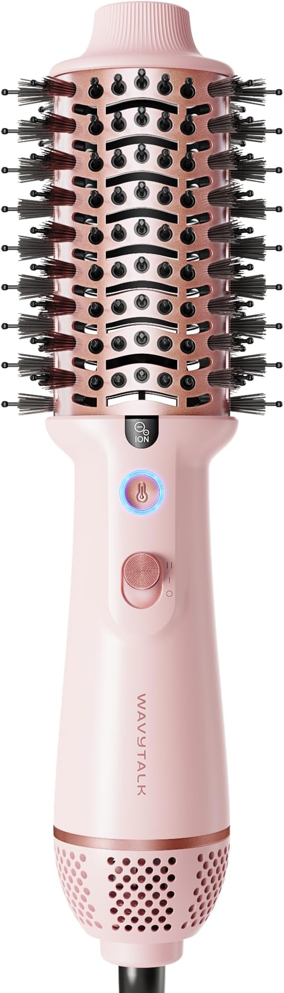 Wavytalk Dual Voltage Hair Dryer Brush for International Travel, 110V-240V Jet Brush, Ionic Hair Dryer Brush Reduces Damage, Anti-Frizz Straight Hair, Curls and Blowouts, Volumizing