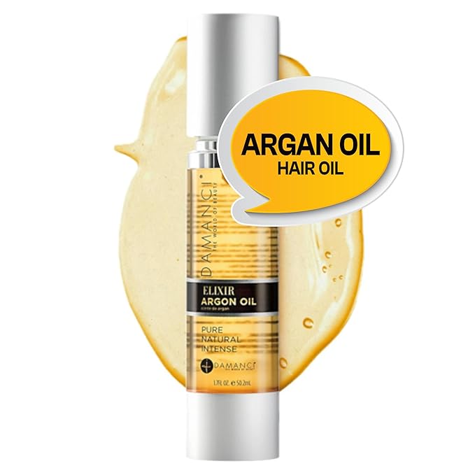 Elixir Argan Oil - Premium Quality Argon Oil for Hair - Gotas para el Cabello - Aceite Para el Cabello - Split End Repair Argon Oil for Hair Treatment (1.7 oz)