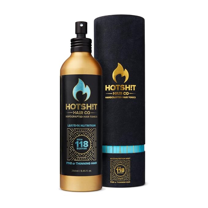 Mix #118 Hair & Scalp Nutrition for Fine & Thinning Hair – Volumizing & Thickening Spray with Castor Oil, Dead Sea Salt & Cedarwood – Boosts Strength, Retention & Fullness -8.45oz