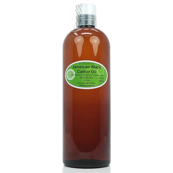 Dr Adorable - 16 oz - Jamaican Black Castor Oil - Pure Natural Organic Strengthen Grow & Restore Hair Care