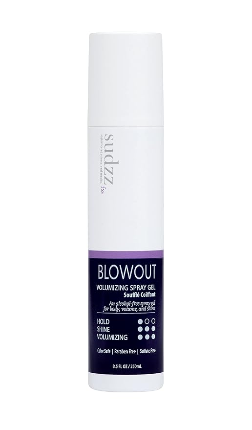 SUDZZFX Fine Hair Care Spray for Men & Women - Blowout Volumizing, Thickening Spray Gel for All Hair Types - 8 fl. oz