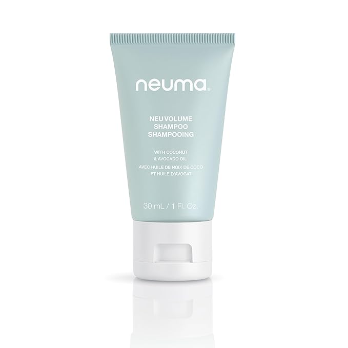 NEUMA Neu Volume Shampoo 1 Fl. Oz. Fennel, Ylang Ylang, Patchouli, and Vanilla Scent, Travel Size Sulfate Free Shampoo
