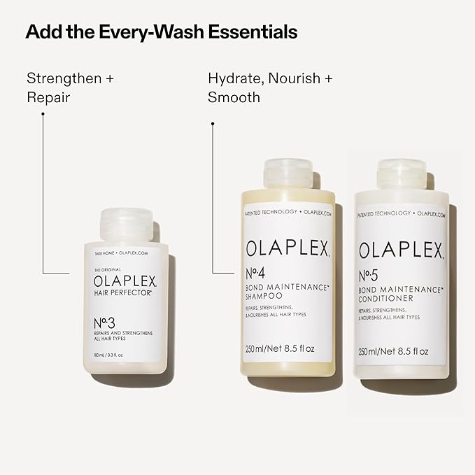 Olaplex No. 3 Hair Perfector Repairing Hair Treatment, Concentrated for Dry Damaged Hair, Repairs & Strengthens All Hair Types, 8.5 fl oz
