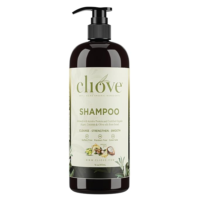 Shampoo | Hair Moisturizing Keratin Protein Treatment Infused with Argan Oil and Olive Oil | Anti Frizz Shampoo for Curly Wavy, and Straight Hair |16oz