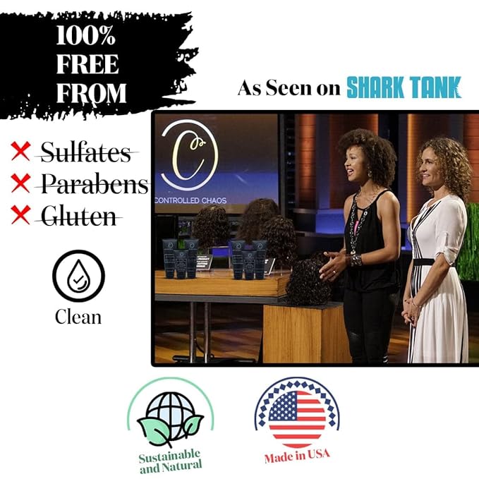 Controlled Chaos Hair Moisturizer for Curly Hair - Paraben & Sulfate Free, Moisturizes & Defines Extra Dry, Curly & Coarse Hair, Leave-in Hair Conditioner - 32 oz