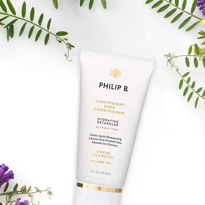PHILIP B Lightweight Deep Conditioner, 2 fl. oz. (60 ml) - Hydrating Detangler, Adds Moisture, Shine and Smoothness, For All Hair Types
