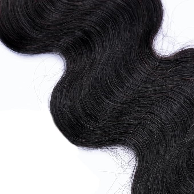 Body Wave Bundles Human Hair 30 30 30 Inch Human Hair Bundles Silky Soft Natural Black Color Double Weft Brazilian Raw Remy Hair Extensions Quick Weave For Women