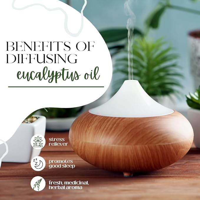 Eucalyptus Essential Oil (80/85) - 32 fl oz - Aluminum Bottle - 100% Pure Essential Oil - Greenhealth