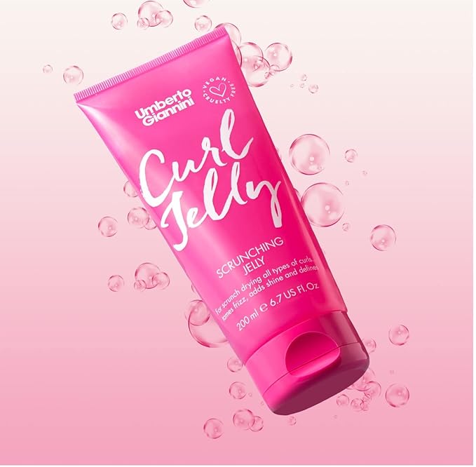 Umberto Giannini Curl Jelly Scrunching Jelly, Vegan & Cruelty Free Frizz Solution Gel for Curly or Wavy Hair, 200 ml (Gel & Curl Shine Conditioner)