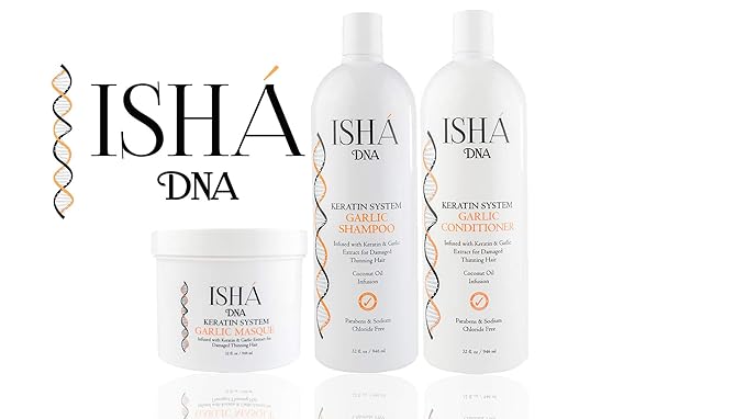 Conditioner - Infused with Keratin and Garlic Extract For Damaged Thinning Hair - Stops Hair Loss and Promotes Growth - Deep Conditioning - Sulfate and Paraben Free-946ml