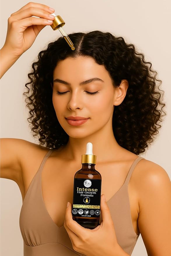 Intense Hair Growth Oil - Organic - Blend of 17 Oils (Batana, Castor & Rosemary) – Supports Thicker, Fuller Hair (1.7 oz)