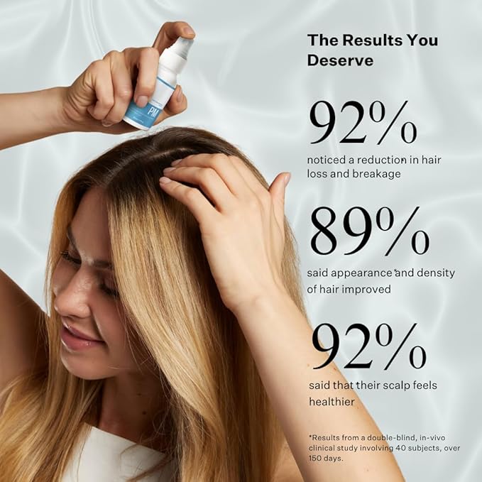 Peptide & Stem Cell Hair Growth Serum, AM & PM Bundle – Formula with Apple Stem Cells for Thicker, Stronger Hair – Stem Cell Scalp Serum for Hair Growth and Nourishment for Men & Women