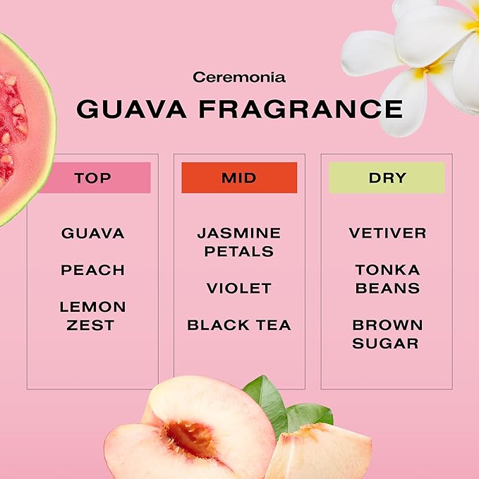 Ceremonia Guava Rescue Spray Superfruit Guava Detangler with UV & Heat Protection, 6.7 Fl Oz | 200 mL