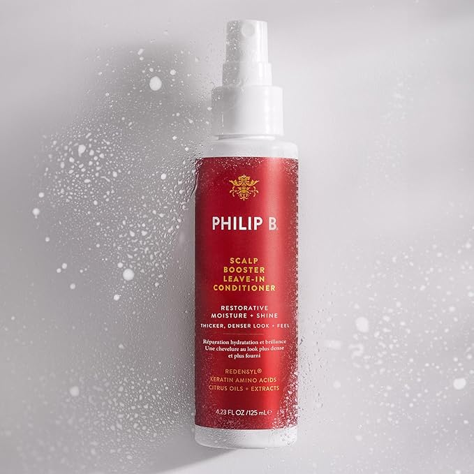 Philip B. Scalp Booster System - Includes Pre-Wash Scalp Treatment, Shampoo, Leave-In Conditioner and Scalp Massager