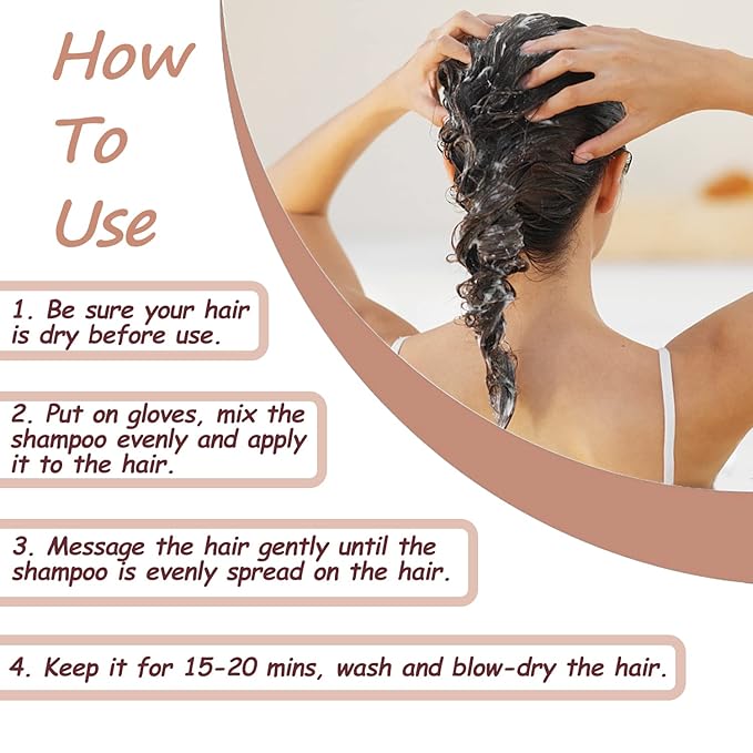 Chestnut Brown Hair Dye 16.9 Fl Oz, Argan Oil Hair Shampoo, 3 in 1 Hair Dye Shampoo, Easy To Use, Semi-Permanent Hair Color Shampoo (Chestnut Brown)