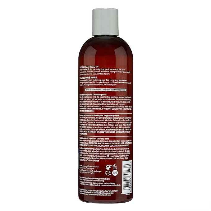 HASK SENSITIVE CARE Shampoo + Conditioner Set - Fragrance & Paraben Free, Vegan, Color Safe, Gluten & Sulfate Free, Cruelty-Free