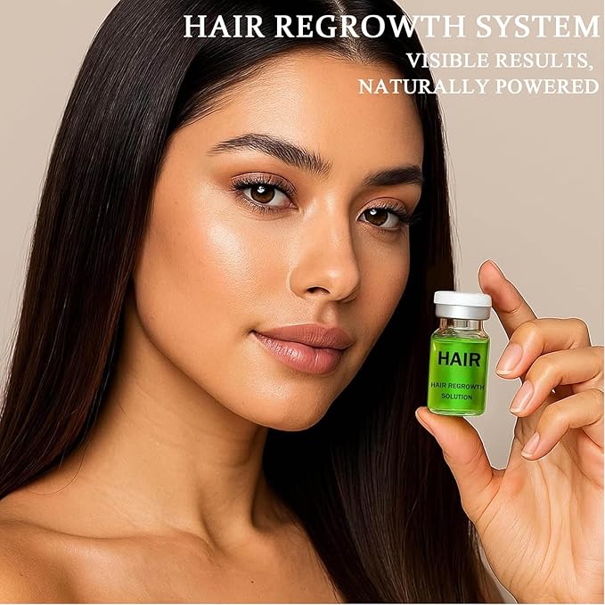 Hair Regrowth System – Advanced Hair Growth Treatment with Ginseng, Eclipta Prostrata, Peppermint Oil & Ginger Root, Thickening Serum for Men & Women (2)