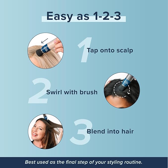 TRUHAIR Color Fibers Root Coverage & Density Booster | Quick-Apply Root Touch Up Hair Color | Natural Color Matching, Gray Hair Cover up to Color Gray Roots - 11 Hair Colors Available (Red)