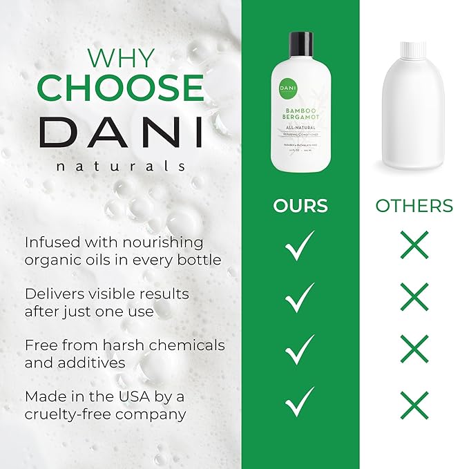 Naturals Conditioner – Bamboo Bergamot, Ultra-Hydrating & Nourishing for Dry & Curly Hair, Strengthens, Restores, Controls Frizz, Vegan & Color-Safe, 12 oz