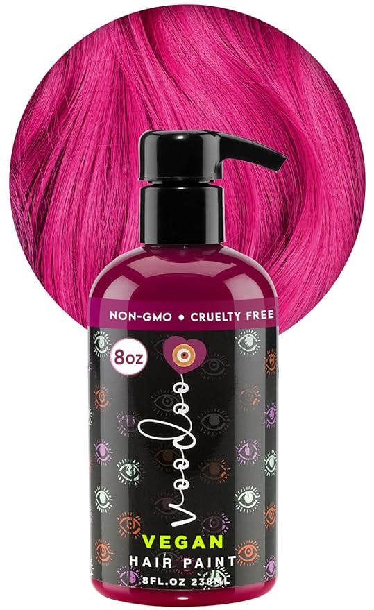 MOEHAIR Semi-Permanent Hair Color | Magenta Hair Dye 8 Oz | Voodoo Highest Love Hair Dye | Temporary Hair Color for Dark Hair | No Ammonia, Sulfate or Paraben | Vegan & Intermixable