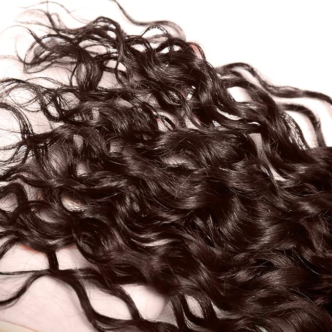#4 Brown Bundles Human Hair Water Wave Bundles 22 24 Inch Human Hair Weave 2 Bundle Unprocessed Brazilian Virgin Hair Chocolate Water Wave Human Hair Extensions