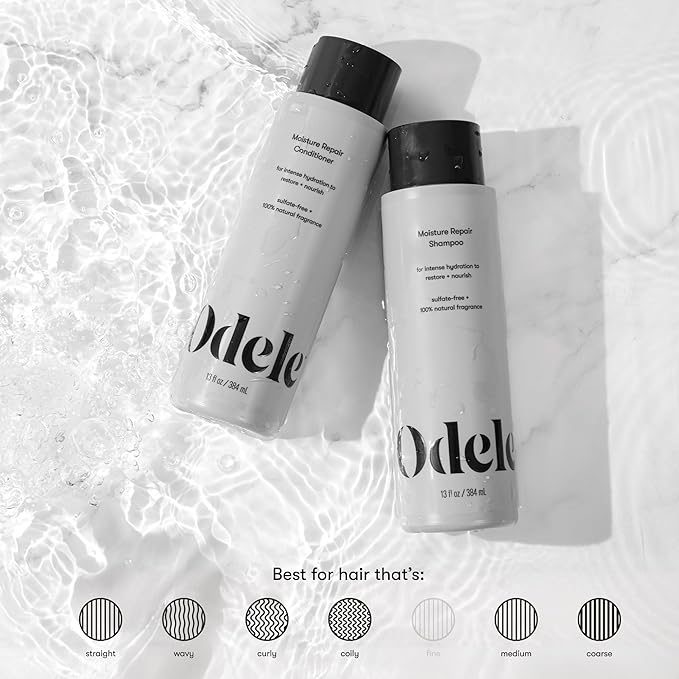 Moisture Repair Sulfate-Free Shampoo & Conditioner Set, for Intense Hydration to help Restore and Nourish Dry or Damaged Hair, 13 Fl Oz Each (2-Pack)