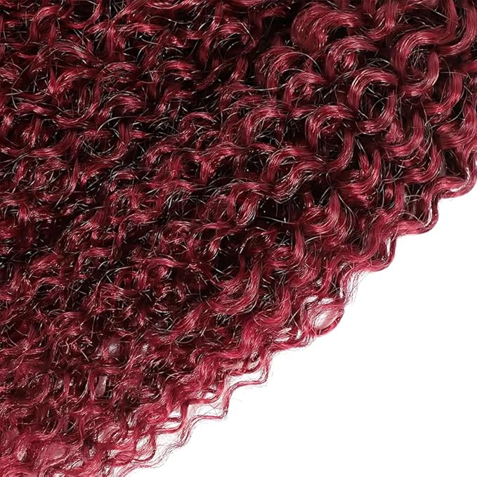 ZCMYVINND99J curly Wave Human Hair Bundles 08 10 12 Inch Double Weft Brazilian Remy Weave Burgundy 99J curly Wave Human Hair Bundles Dark Burgundy kinky Human Hair Bundle Unprocessed Virgin Extensions