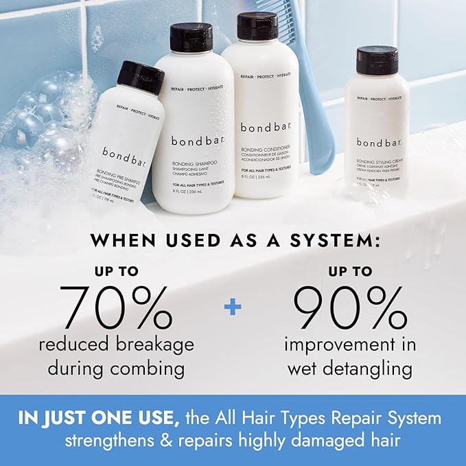 Conditioner for Damaged Hair, Repairs, Protects, Strengthens & Hydrates All Hair Types & Textures, Vegan, Cruelty-Free, 8 Fl. Oz.