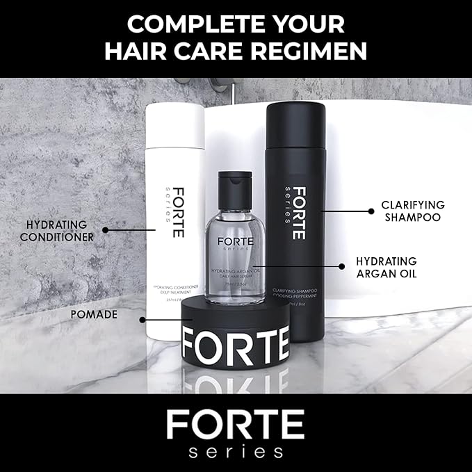 Alex Costa Hydrating Hair Conditioner for Men by Forte Series Deep Treatment for Damaged Hair Nourishing for Dry Hair Sulfate & Paraben for Frizzy Hair, (8 oz)