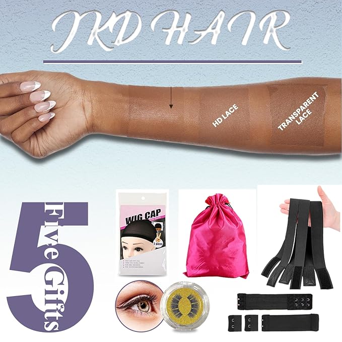 Blonde Wear and Go Glueless Wigs Human Hair Pre Plucked Pre Cut 220% Density 613 Lace Front Wig Human Hair 7x5 HD Lace Closure Wigs Pre Plucked Bleached Knots With Baby Hair Colored Straight Wig 28 In