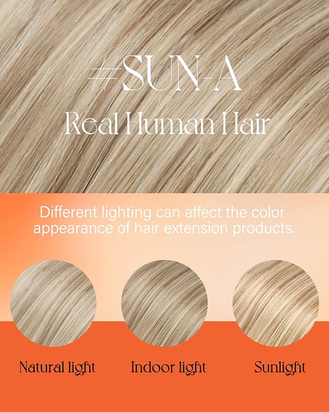 Sunny Hair Blonde Nano Bead Hair Extensions Ombre Blonde Nano Hair Extensions Real Human Hair Ash Blonde Ombre Platinum Blonde Balayage Natural-looking Hair 50g 22inch