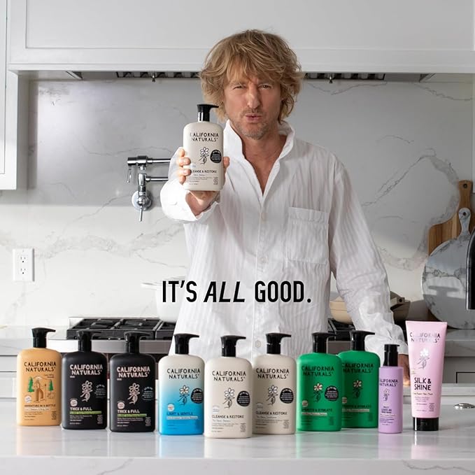 California Naturals Re:GRO Shampoo and Conditioner Set, Anti-Thinning & Hair Growth Support, All Hair Types, Vegan, Natural, Cruelty Free, Silicone, Paraben & Sulfate Free for Women & Men, 20 oz