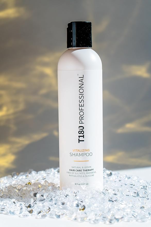 Vitalizing Shampoo - Natural Shampoo for Fine, Normal & Color Treated Hair - Gentle Cleansing Formula, Vegan Hair Care -No Sulfates, Parabens, Phthalates or Silicone - 8 fl oz