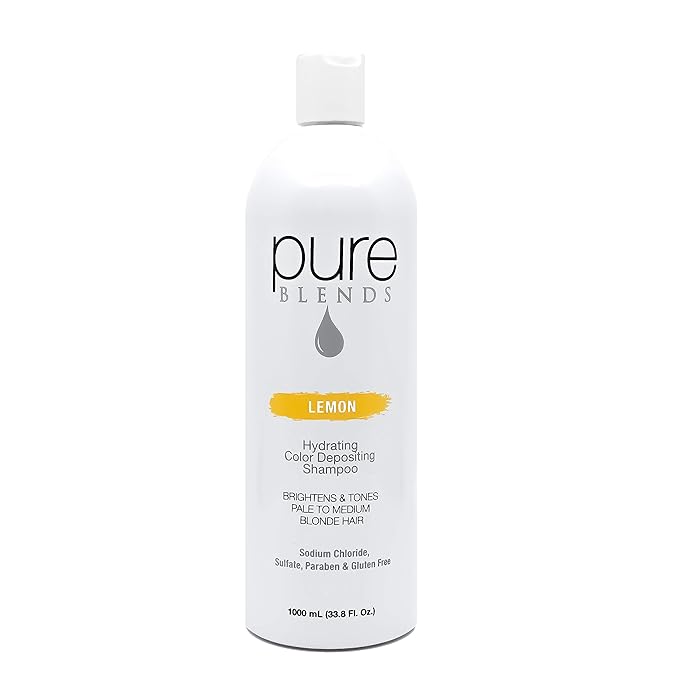 Color Depositing Shampoo, 8.5 fl oz - Lemon, For Medium to Pale BlondeTreated Hair - Hydrating Brightens & Tones, Prevents Fade, Extends Service
