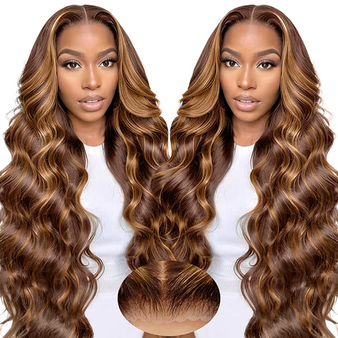 28 Inch 9x6 Blonde Glueless Lace Front Wigs Human Hair Pre Plucked Pre Cut 220% Density Loose Body Wave Wig Human Hair Glueless Wigs for Black Women