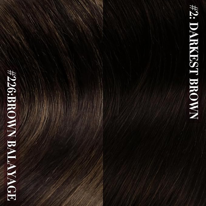 YoungSee Nano Hair Extensions Real Human Hair Dark Brown Nano Bead Hair Extensions Human Hair Darkest Brown Silky 18inch 50s 50g