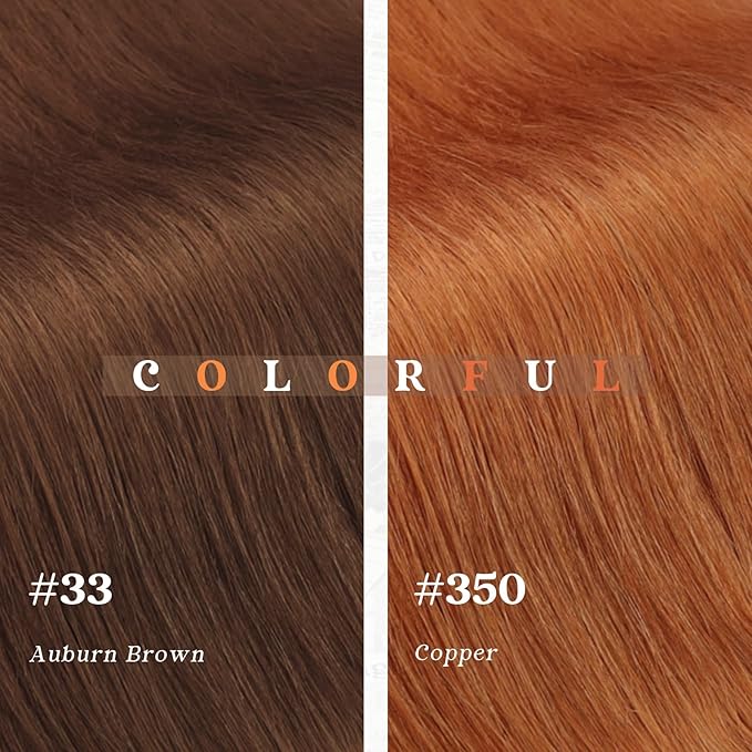 Sunny Hair I Tip Hair Extensions Human Hair Copper I Tips Hair Extension Real Human Hair for Women I Tip Hair Extensions Human Hair Soft and Silky Itip Hair Extensions 16inch 50G 80S