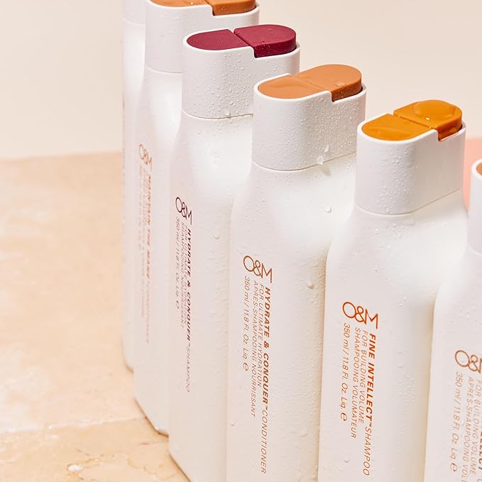 O&M Fine Intellect Vegan Vitamin C Volumizing Moisturizing Hair Shampoo for Women + Men, Safe Natural Keratin-Alternative Vegetable Protein & Amino Acids, Paraben/Sulfate-Free, Australian Made, 350ml