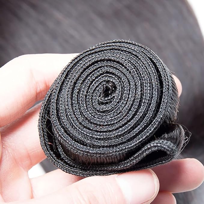 #1B Human Hair Bundles Body Wave Bundles 24 Inch Unprocessed Brazilian Virgin Hair Weave 1 Bundle 50 Grams Per Bundle Natural Color Bundle Human Hair Extensions