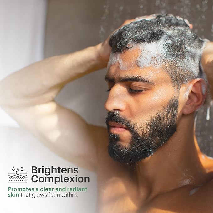 Tea Tree Shampoo with Organic Tea Tree Oil and Carbonic Acid - For Men's Itchy and Dry Scalp, Fights Hair Loss, Stimulates Growth - With DHT Blockers (16 FL Oz)