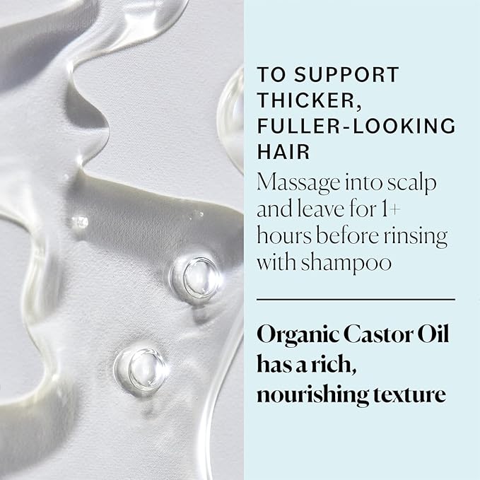 Sky Organics Castor Oil - USDA Certified Organic Hair Oil for Hair Growth, Skin, Face, Eyelashes - Cold Pressed & Hexane Free - Pure Organic Castor Oil Pack Wrap - Carrier & Hair Treatment Oil -16oz