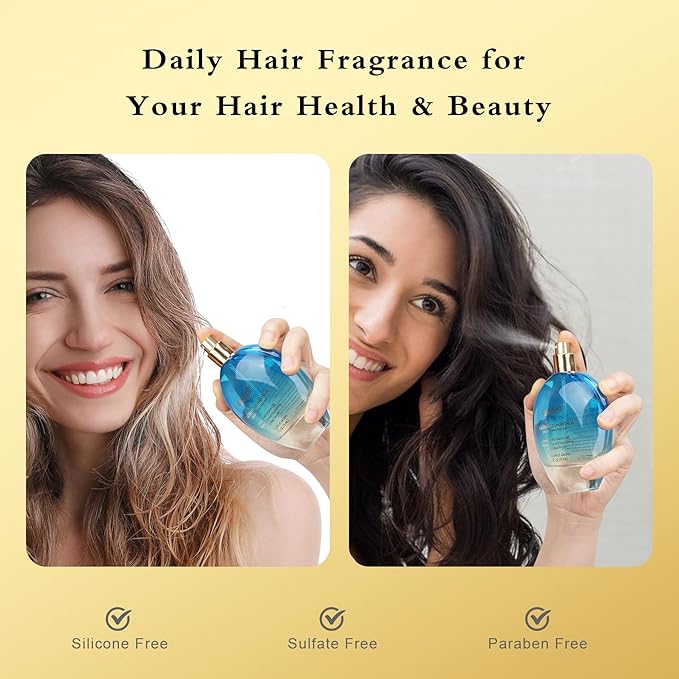 Leave In Conditioner Spray, Hair Perfume for Women, Hair Spray Women with Vitamin B5, Moisturizing & Nourishing Damaged Hair, Daily Hair Repair Mist, Oceanic Osmanthus, 2.5 Fl Oz