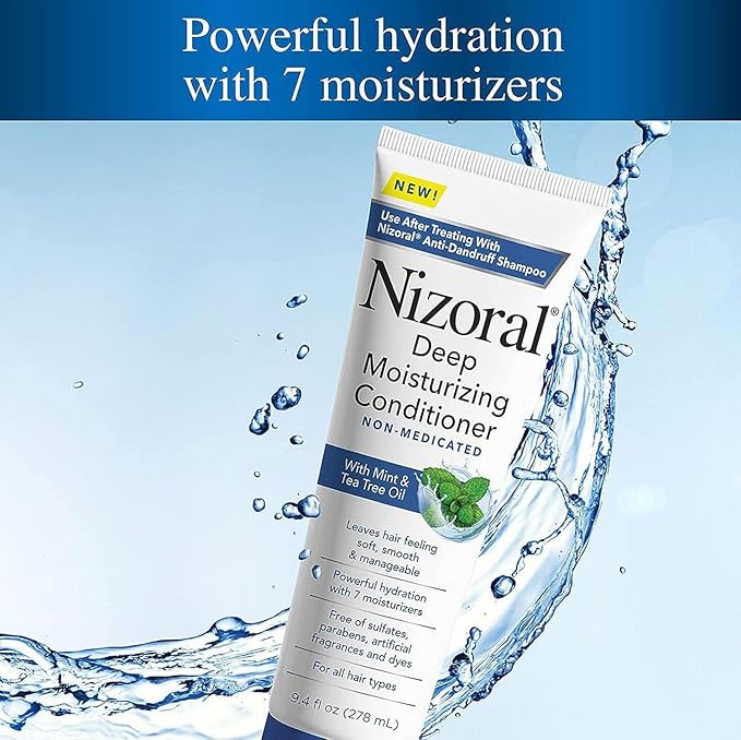 Nizoral Anti-Dandruff Shampoo, 14 Oz + Deep Moisturizing Conditioner, 9.4 Oz Bundle