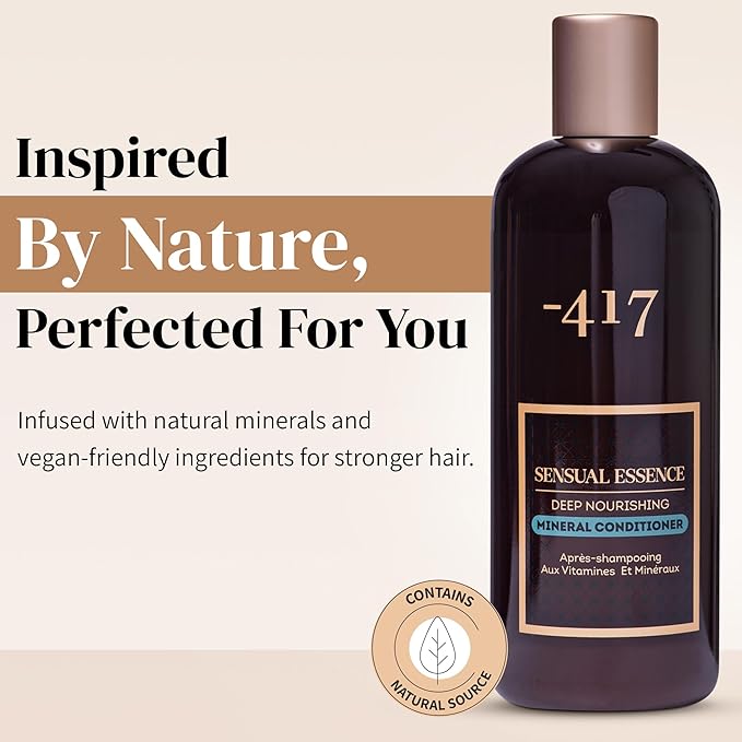 -417 Dead Sea Cosmetics Deep Nourishing Mineral Conditioner - Lightweight, Silky Smooth Hair Conditioner Enriched with Dead Sea Minerals11.83 Fl Oz