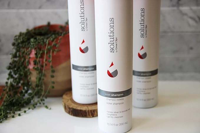 GREAT CLIPS Solutions Violet Shampoo, 10oz | Toning Shampoo Enhances Hair Color | Works on Color-Treated & Natural Hair | For Blonde, Gray, or White Hair